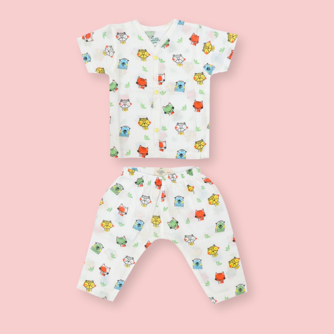 Forest Friends - Muslin Sleep Suit for babies and kids (Unisex)
