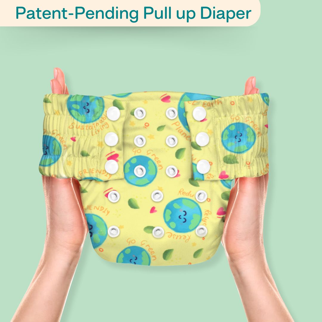 Ice Candy Newborn Cloth Diaper 2.0 with 1 cotton Insert (2 kg - 5 kg)