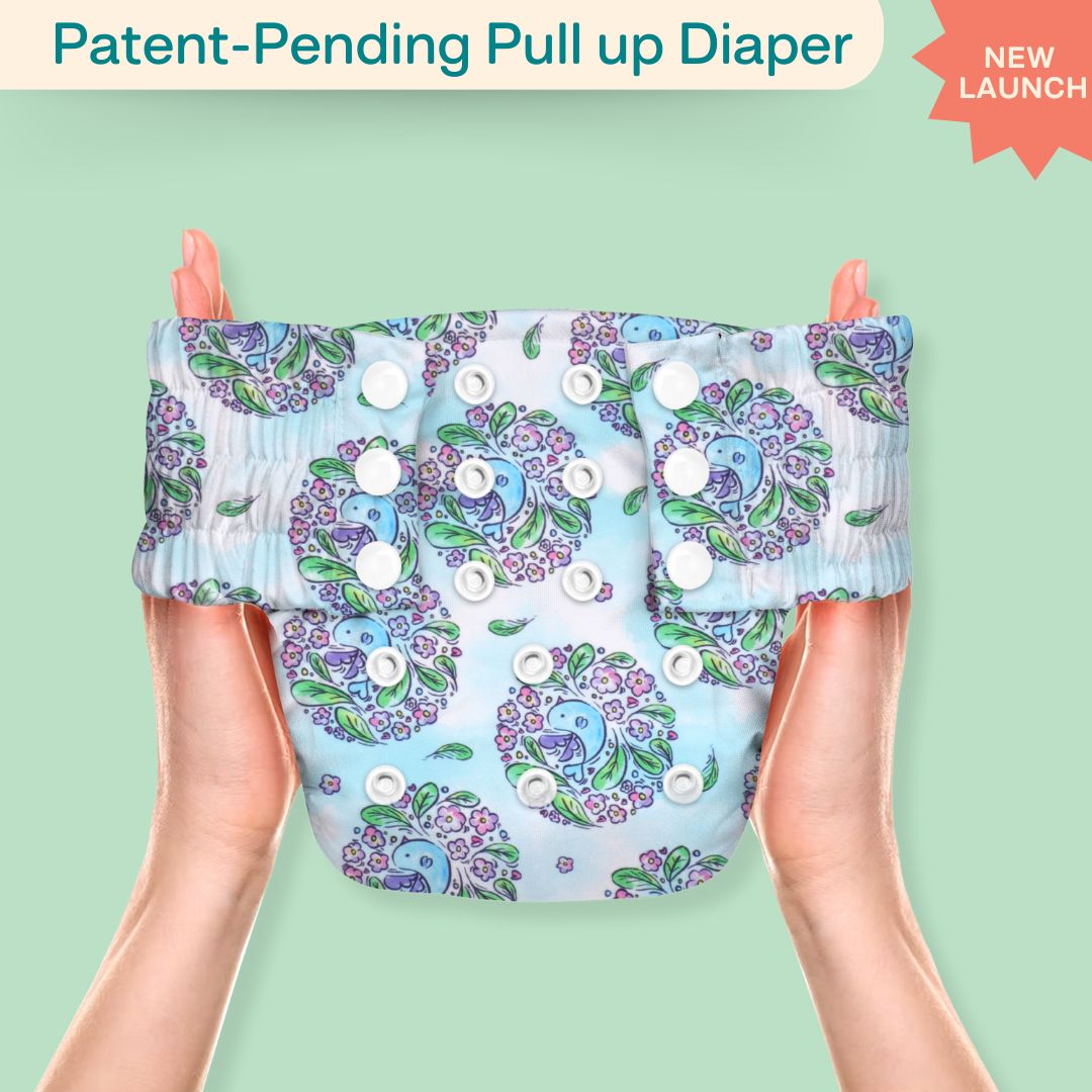 Ice Candy Newborn Cloth Diaper 2.0 with 1 cotton Insert (2 kg - 5 kg)