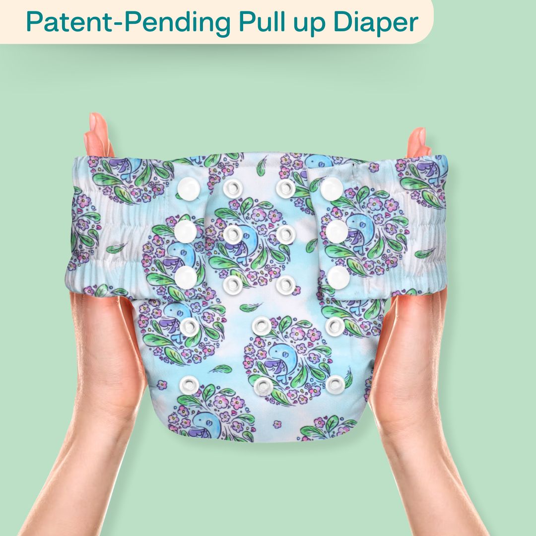 Ice Candy Newborn Cloth Diaper 2.0 with 1 cotton Insert (2 kg - 5 kg)