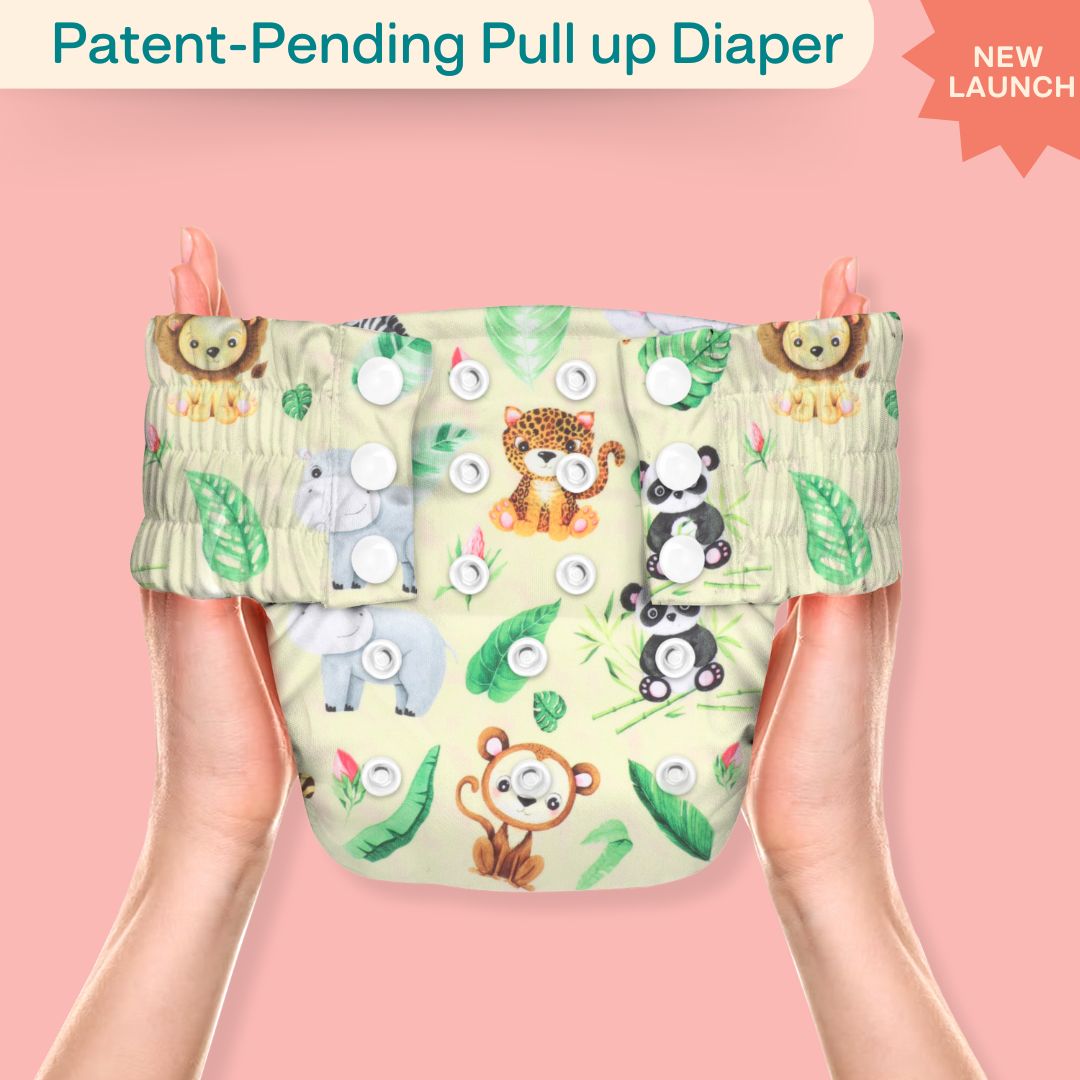 Indigo - Newborn Cloth Diaper 2.0 with 1 cotton Insert (2 kg - 5 kg)