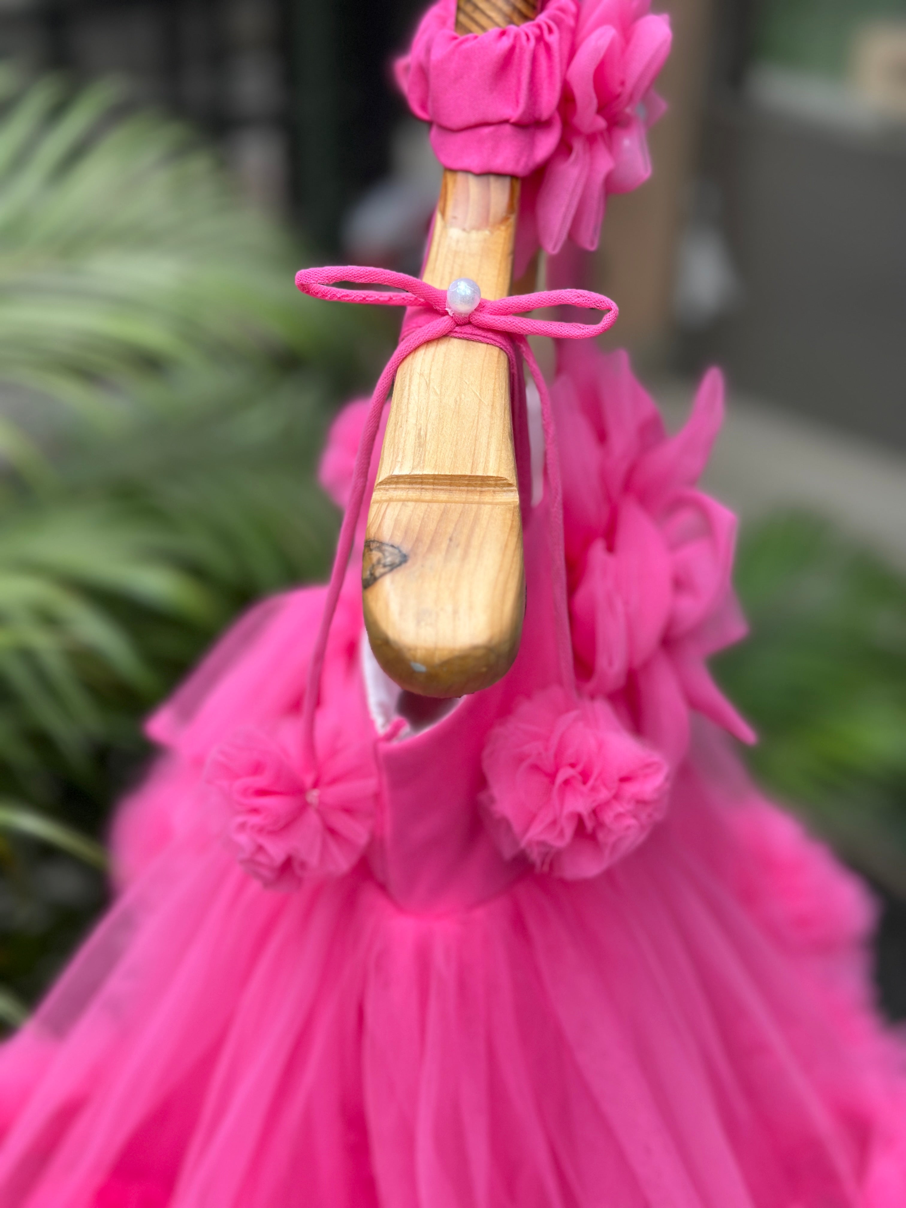 Hot Pink Pom Pom Dress