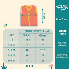 Tiny Spikes - Muslin Button Jabla