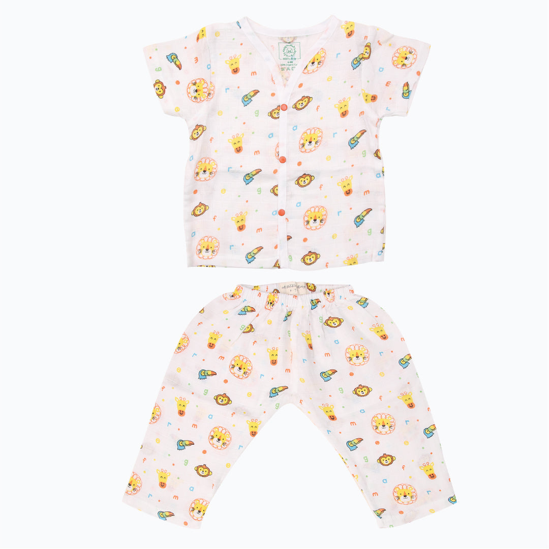Jungle Muslin Sleep Suit for babies and kids (Unisex)