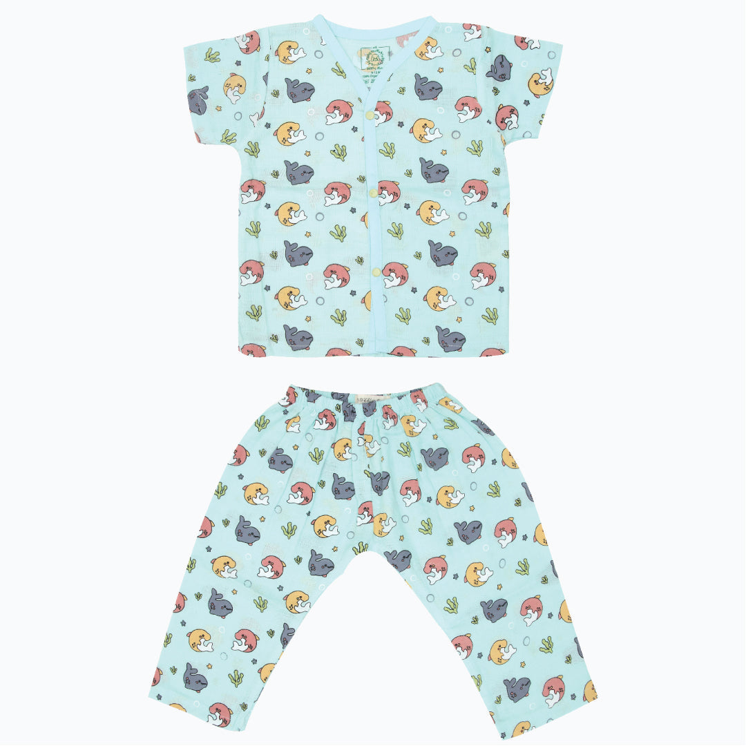 Muslin Colour Sleep Suits for babies and kids (Unisex)