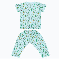 Trucks & T-Rex (Pack of 2) - Muslin Sleep Suit for babies and kids (Unisex)