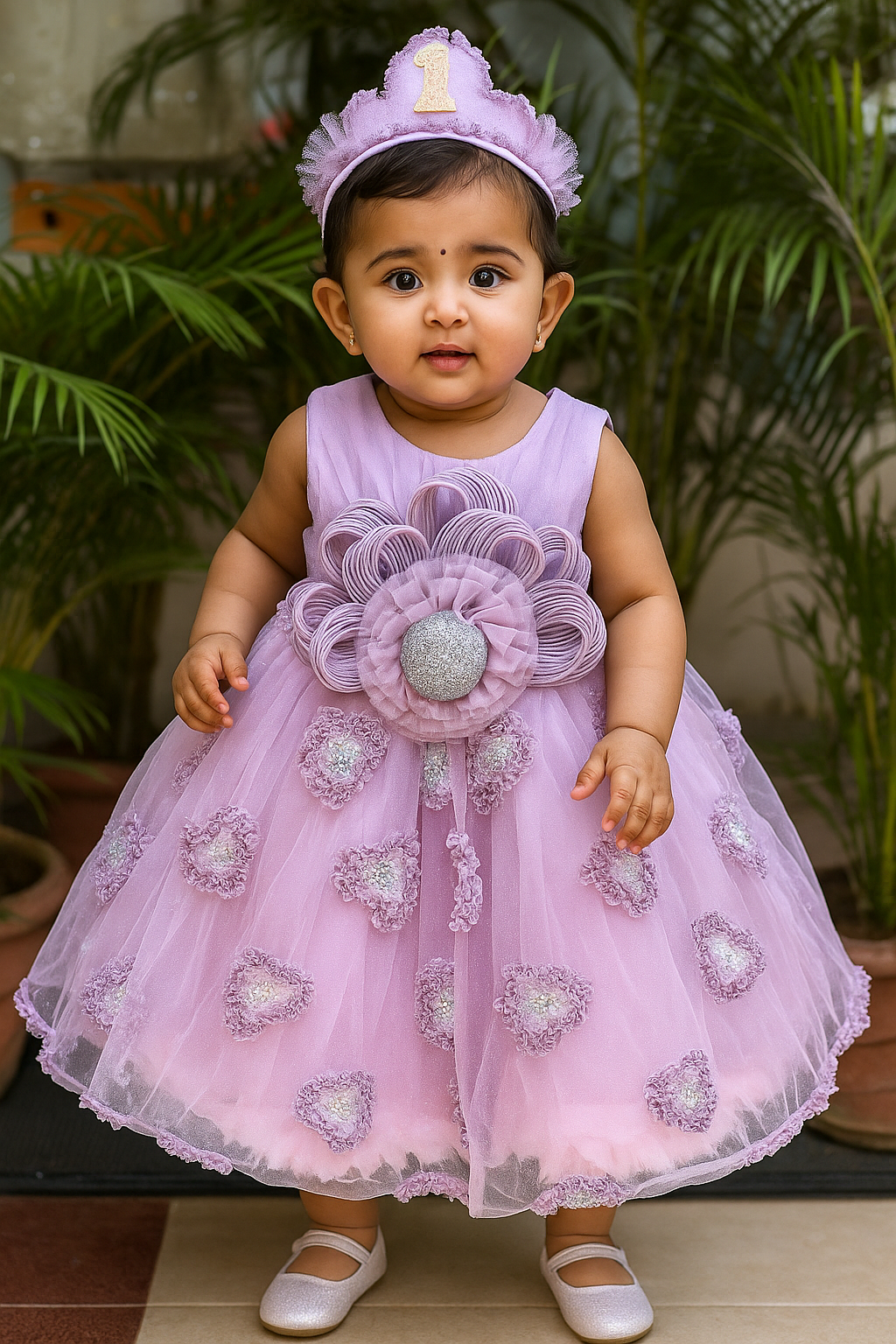 Lavender Princess Birthday Dress – 1st Birthday Special