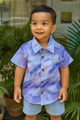 Whizzo Lavender Sky Cotton Shirt – 6 Months to 6 Years