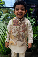 Ivory Garden Embroidered Jacket Set