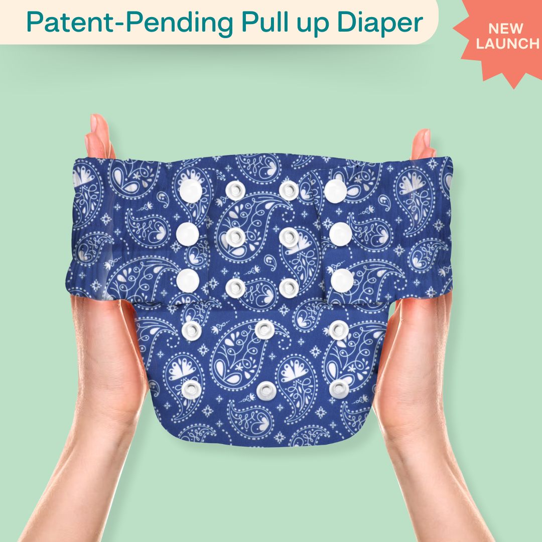 Ice Candy Newborn Cloth Diaper 2.0 with 1 cotton Insert (2 kg - 5 kg)