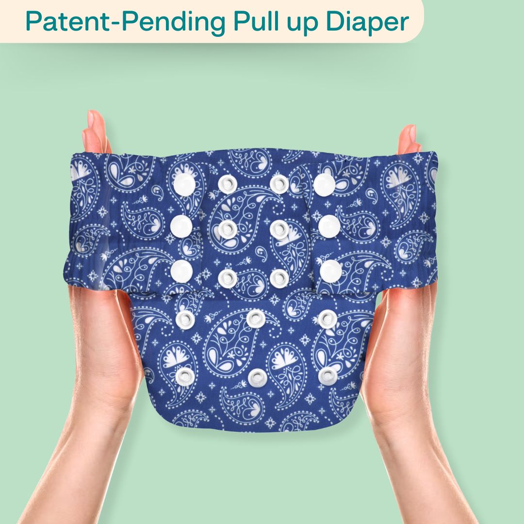 Ice Candy Newborn Cloth Diaper 2.0 with 1 cotton Insert (2 kg - 5 kg)