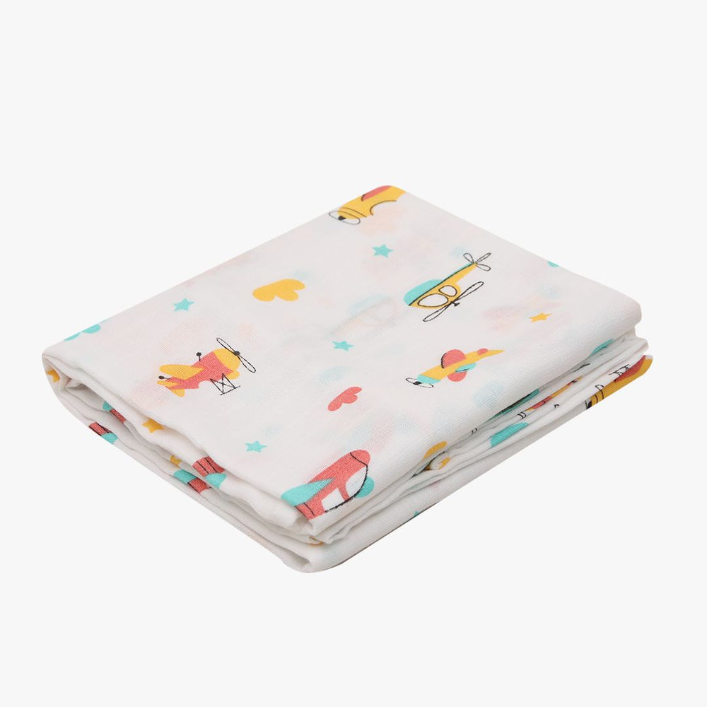 Air Hopper  Muslin Cotton Swaddles(Pack of 2) for Newborn