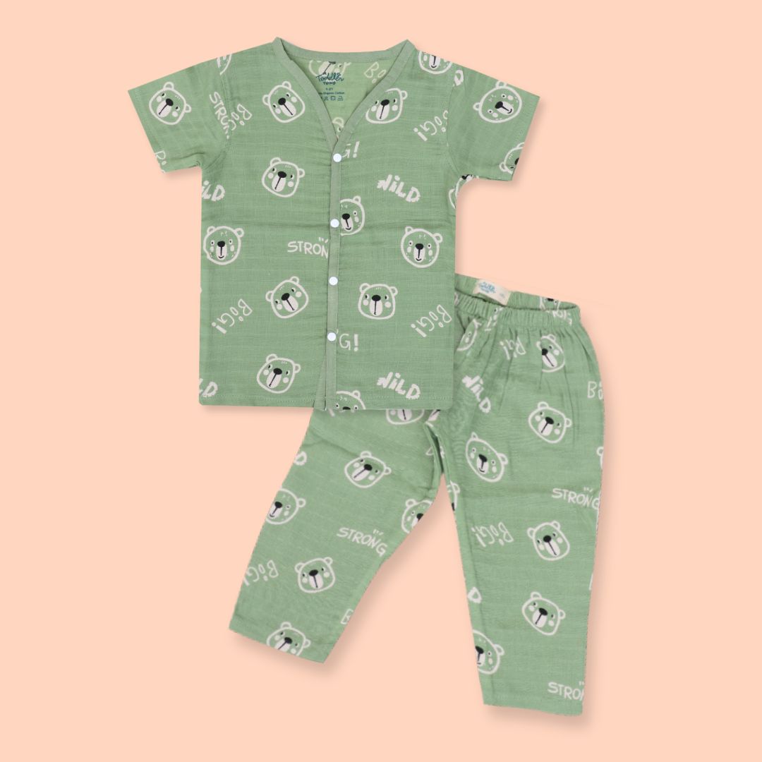 Jungle Wingle (Pack of 5) - Muslin Sleep Suit for babies and kids