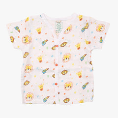 Unisex Jungle Muslin Sleep Suit for babies