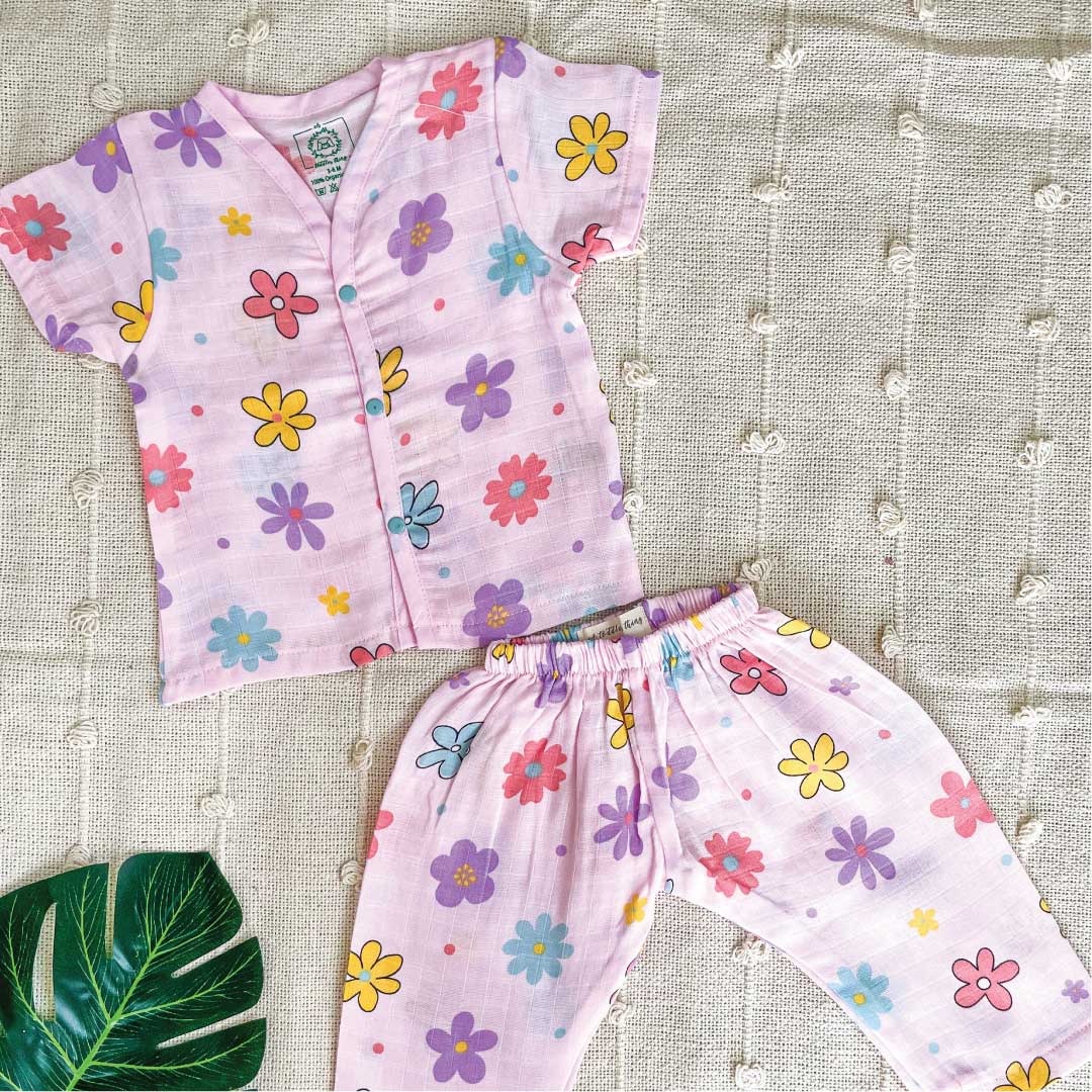Muslin Colour Sleep Suits for babies and kids (Unisex)