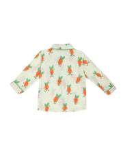 Wild Carrots (Pack of 2) - Muslin Full Sleeve Sleep Suit for babies and kids (Unisex)