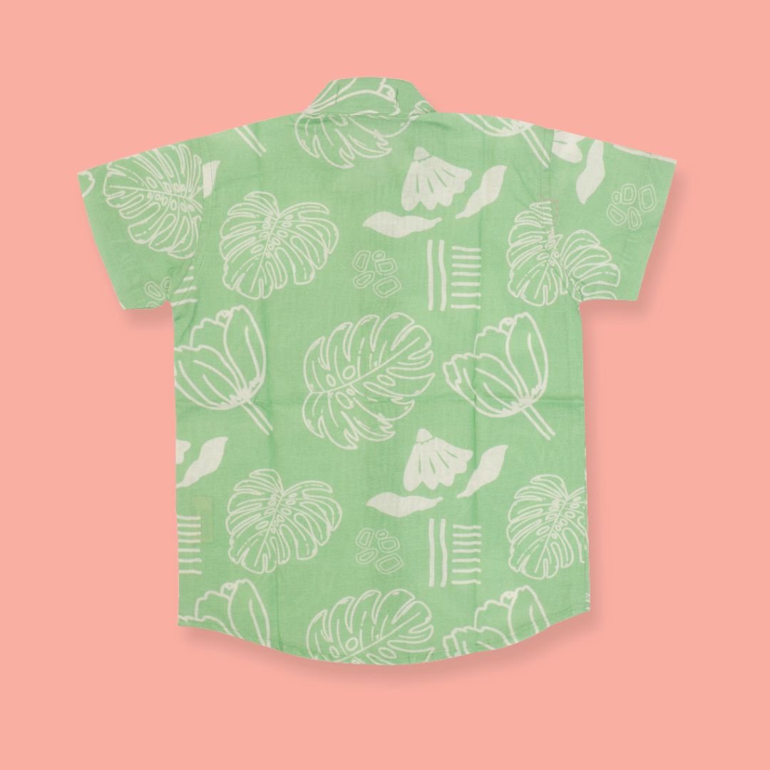 Breezy Leaf - Mulmul Cotton Coord Set