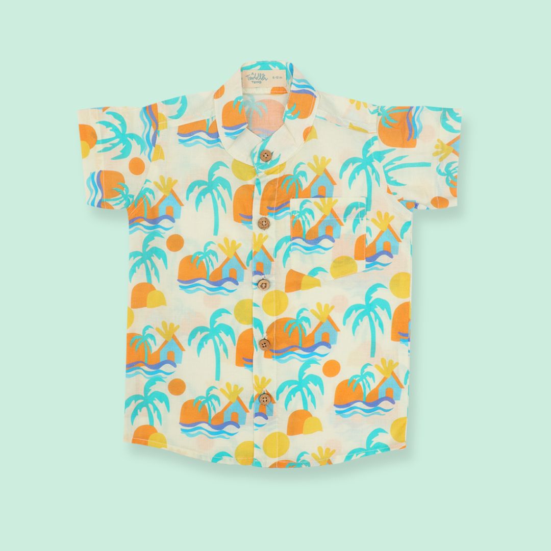 Citrus Splash - Mulmul Cotton Coord Set