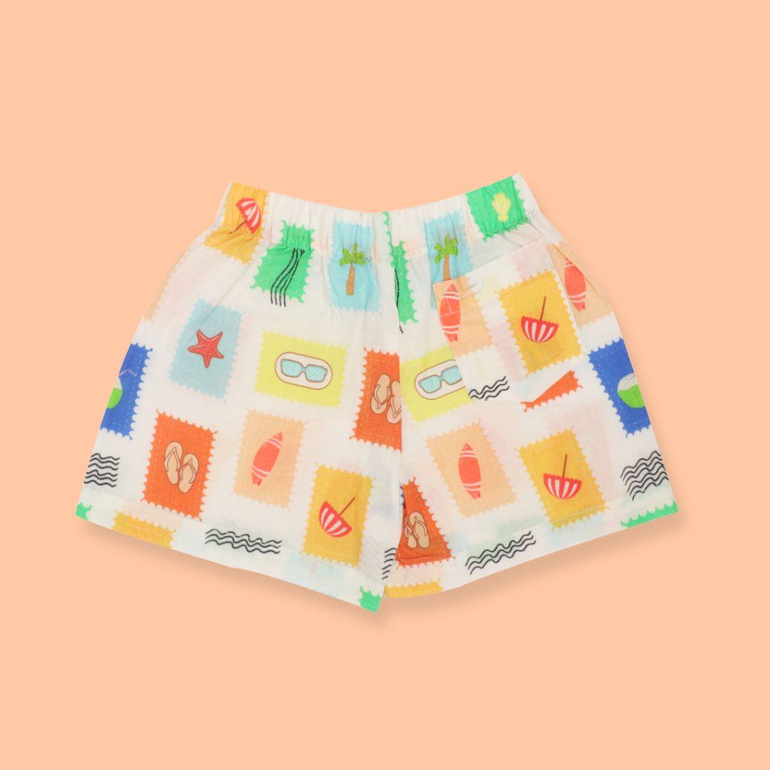 Citrus Splash - Mulmul Cotton Coord Set