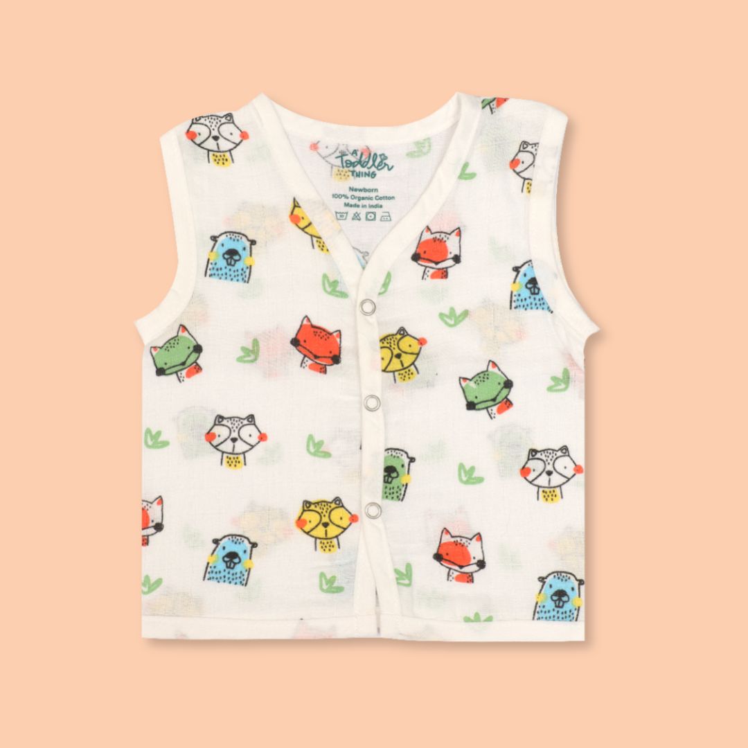 Woody & Wheels - Muslin Jabla and Shorts for Babies and Toddlers - Pack of 2