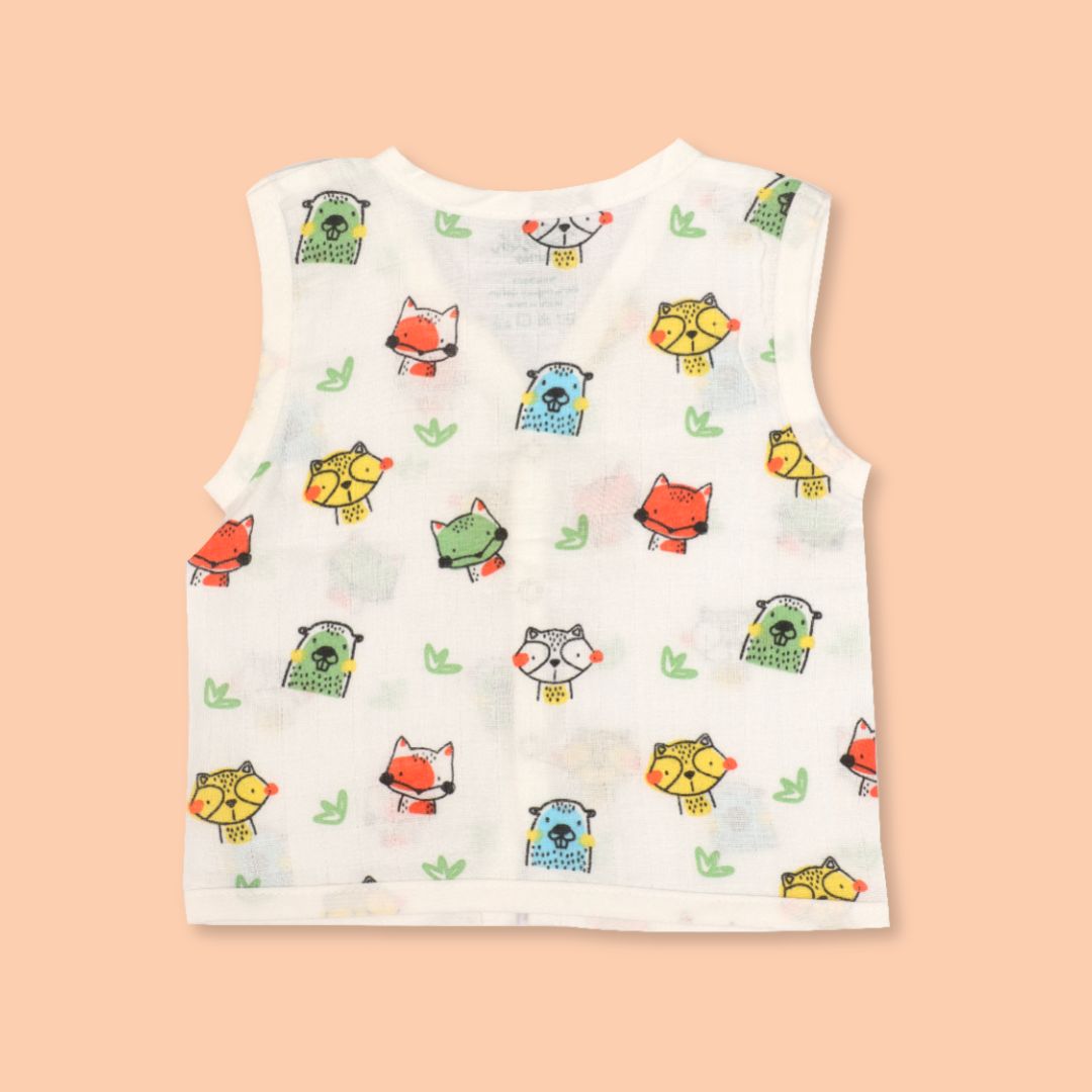 Woody & Wheels - Muslin Jabla and Shorts for Babies and Toddlers - Pack of 2