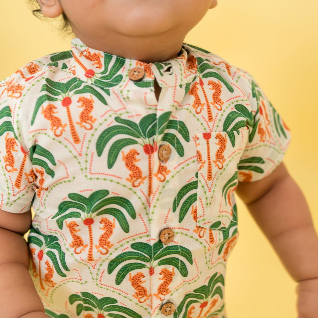 Citrus Splash - Mulmul Cotton Coord Set