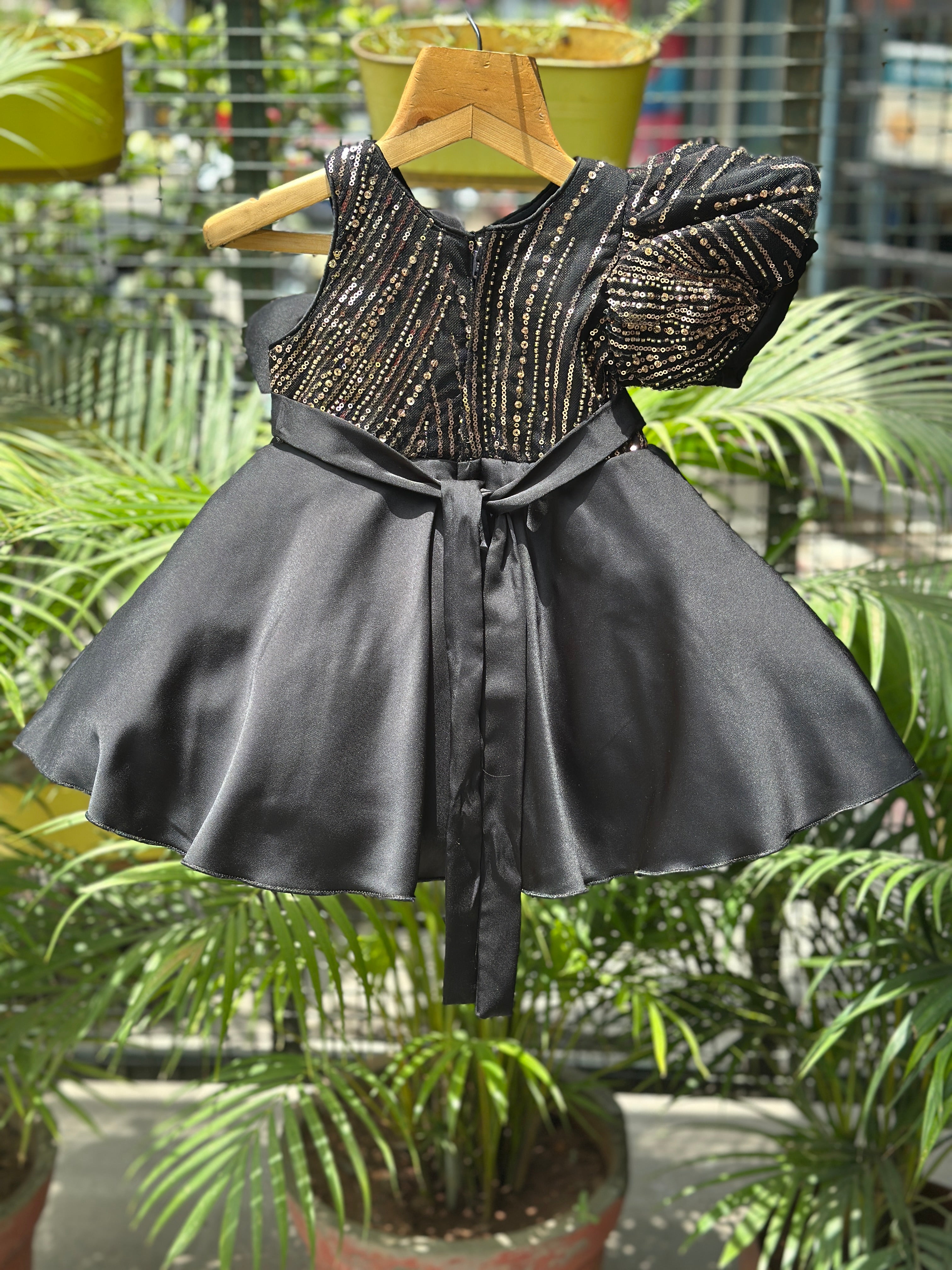Midnight Bloom Party Dress