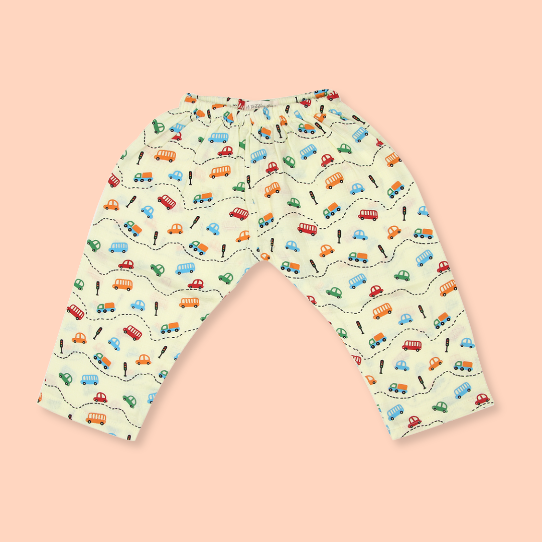 Hippo On The Go (Pack of 3) - Muslin Sleep Suit for babies and kids