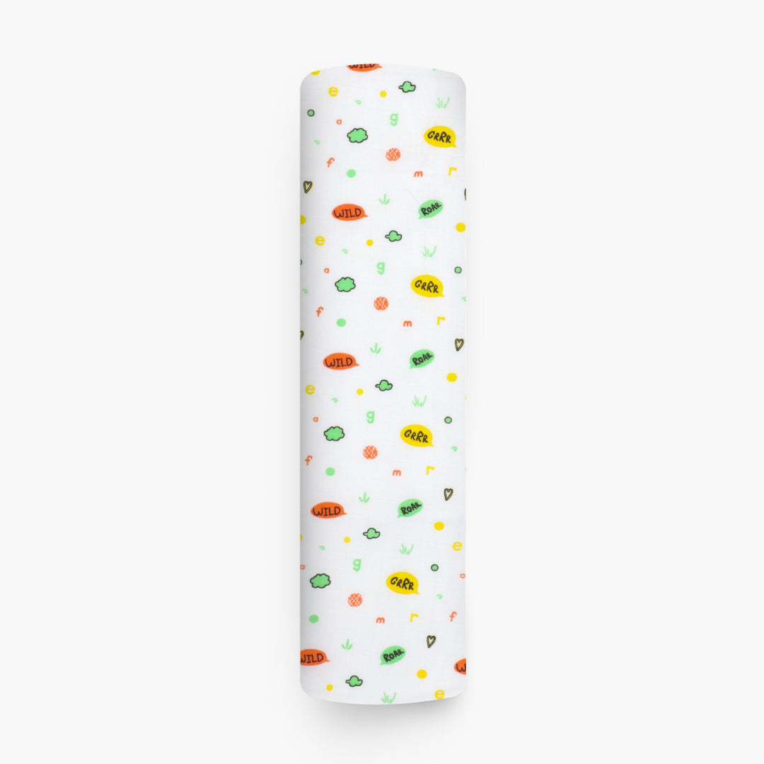 Doodle Dance - Muslin 3 layer Blankets for babies