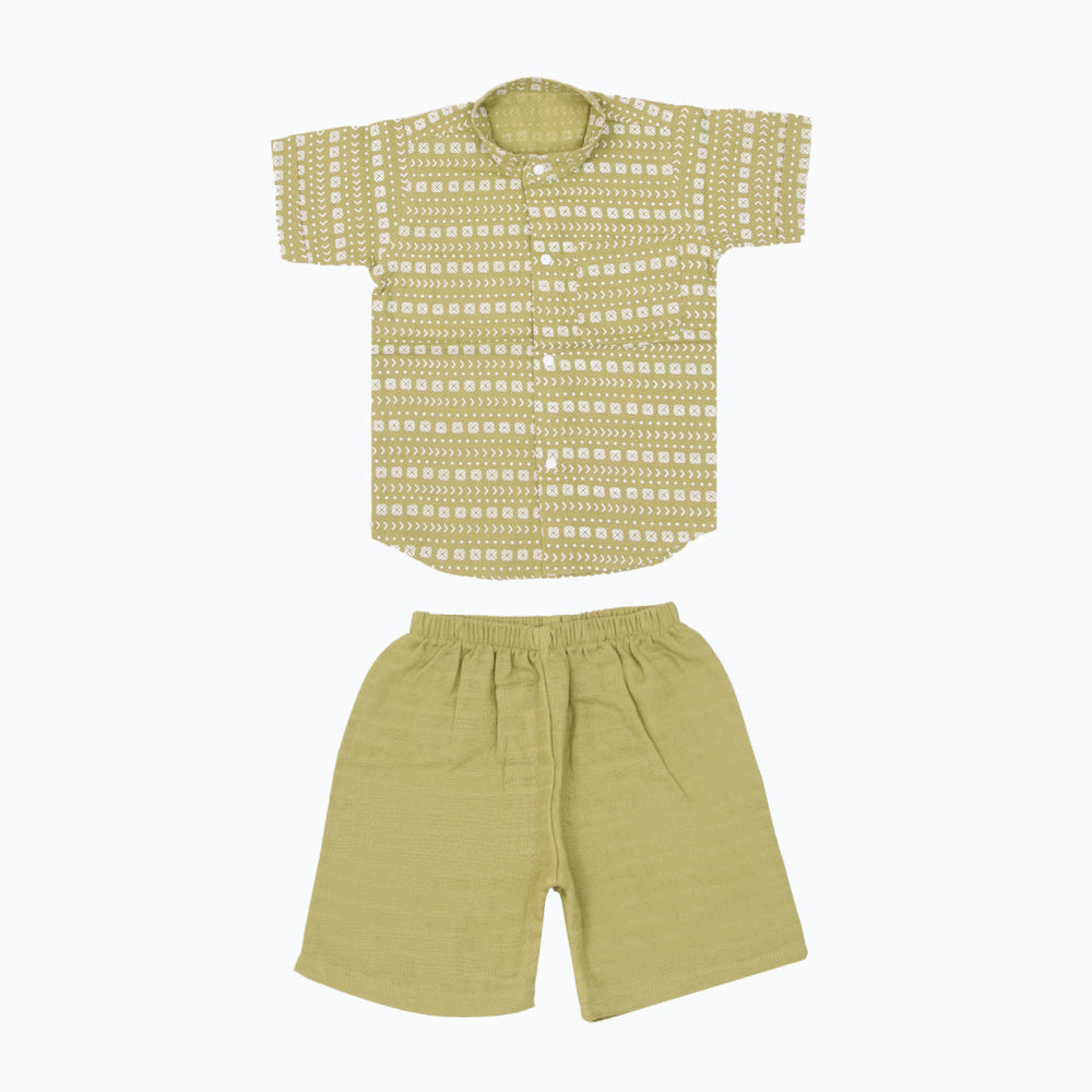 Babies Collared Co-ord sets Olive