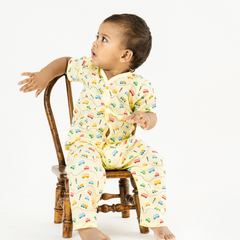 Hippo On The Go (Pack of 3) - Muslin Sleep Suit for babies and kids