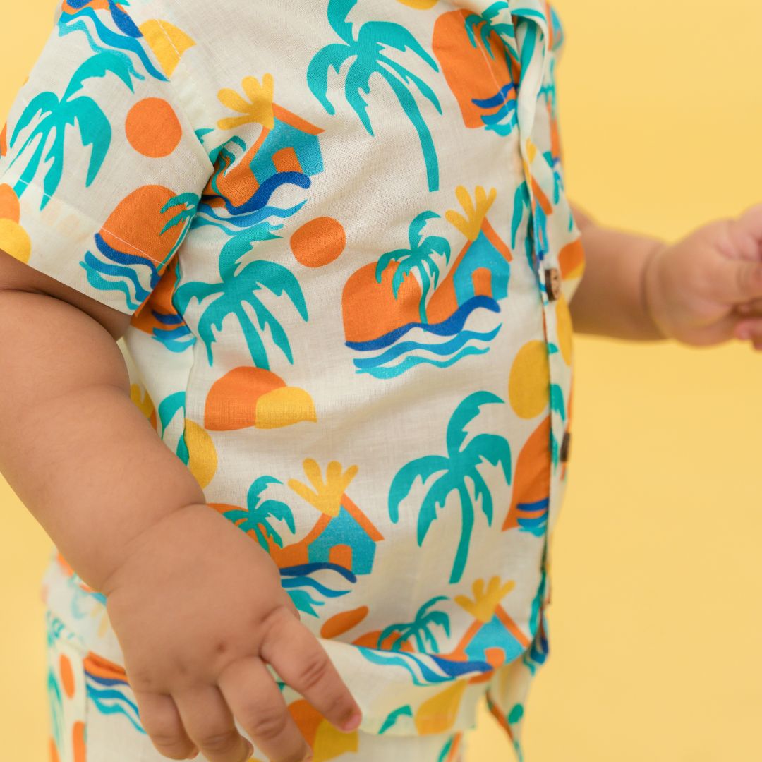 Citrus Splash - Mulmul Cotton Coord Set