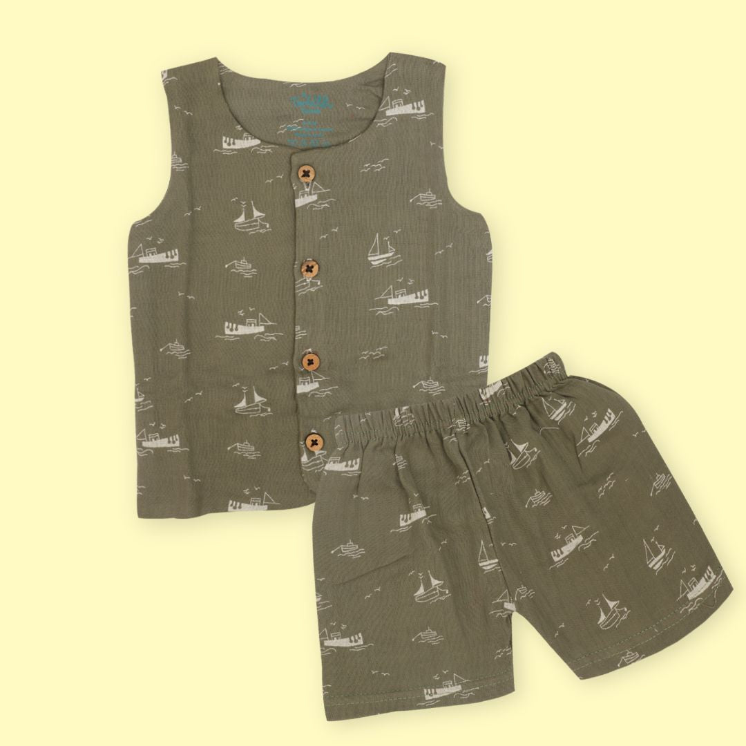 Harvest Ride - Muslin Jabla and Shorts for Babies and Toddlers