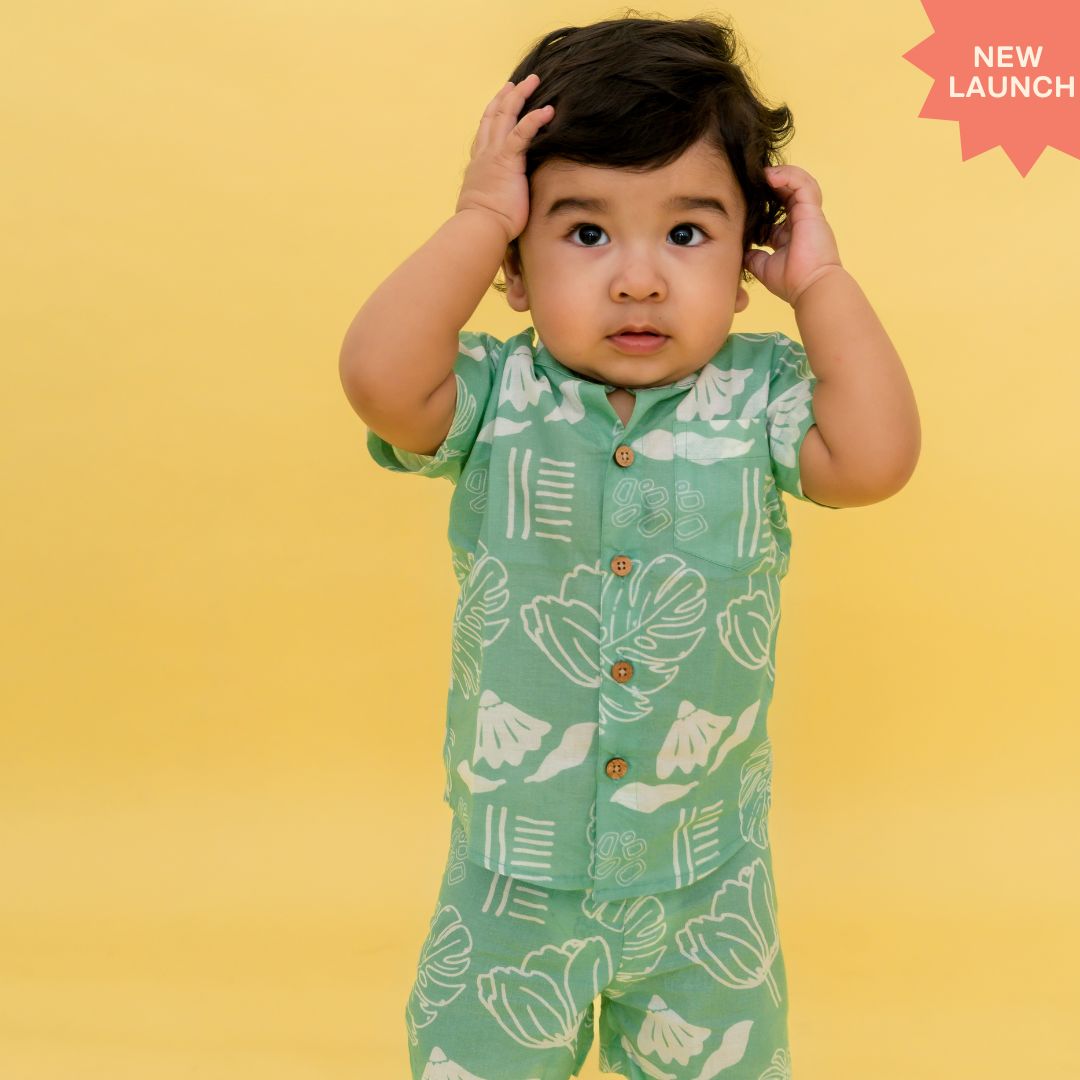 Citrus Splash - Mulmul Cotton Coord Set