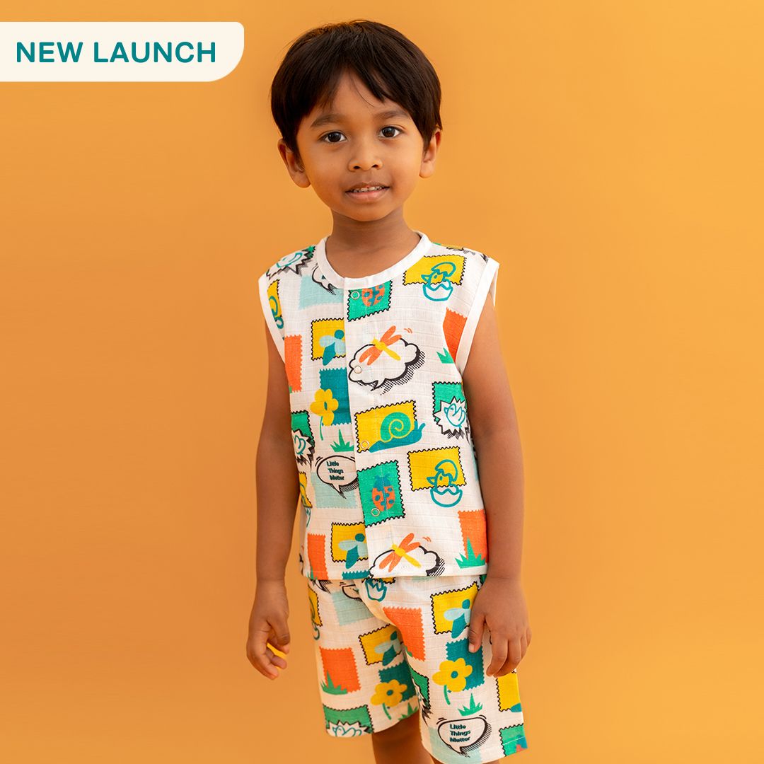 Spring Whispers - Muslin Jabla and Shorts for Babies and Toddlers