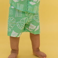 Breezy Leaf - Mulmul Cotton Coord Set