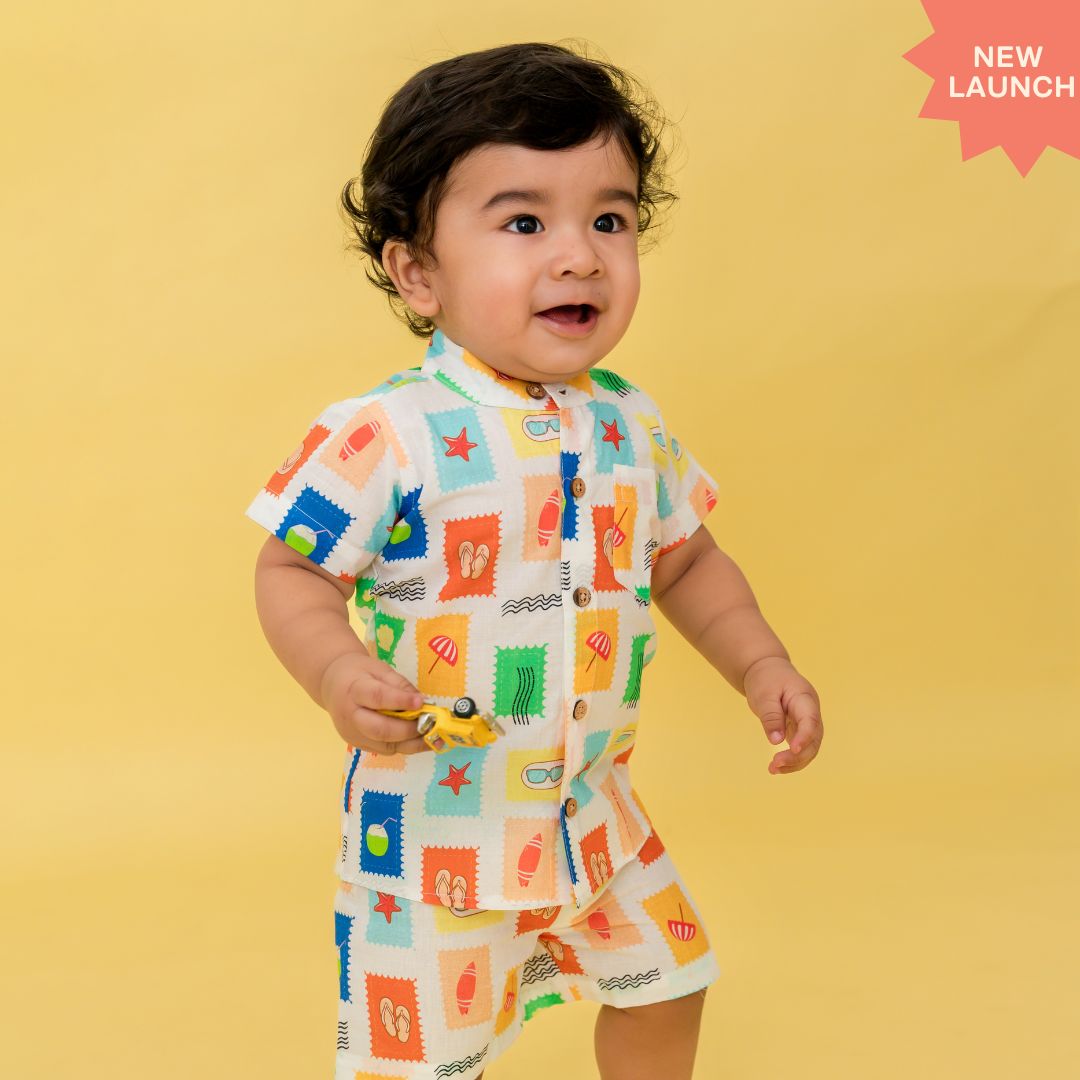 Breezy Leaf - Mulmul Cotton Coord Set