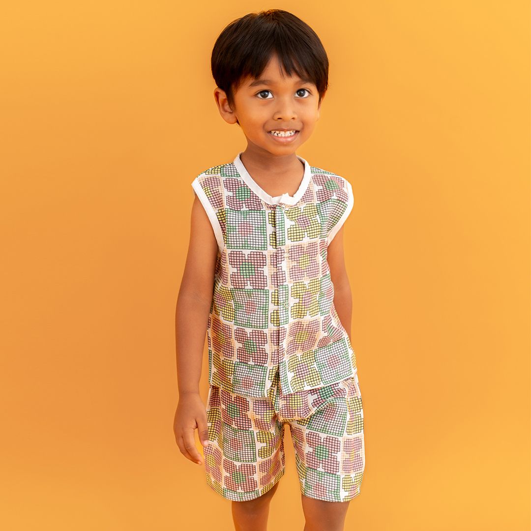 Spring Whispers - Muslin Jabla and Shorts for Babies and Toddlers