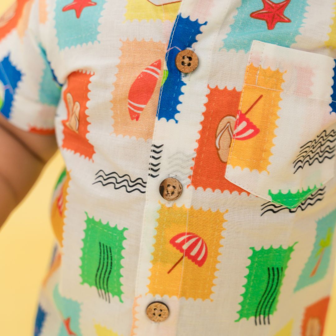 Breezy Leaf - Mulmul Cotton Coord Set