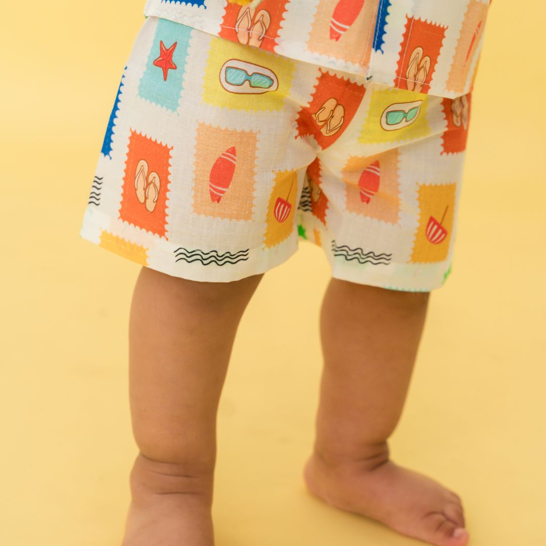 Breezy Leaf - Mulmul Cotton Coord Set