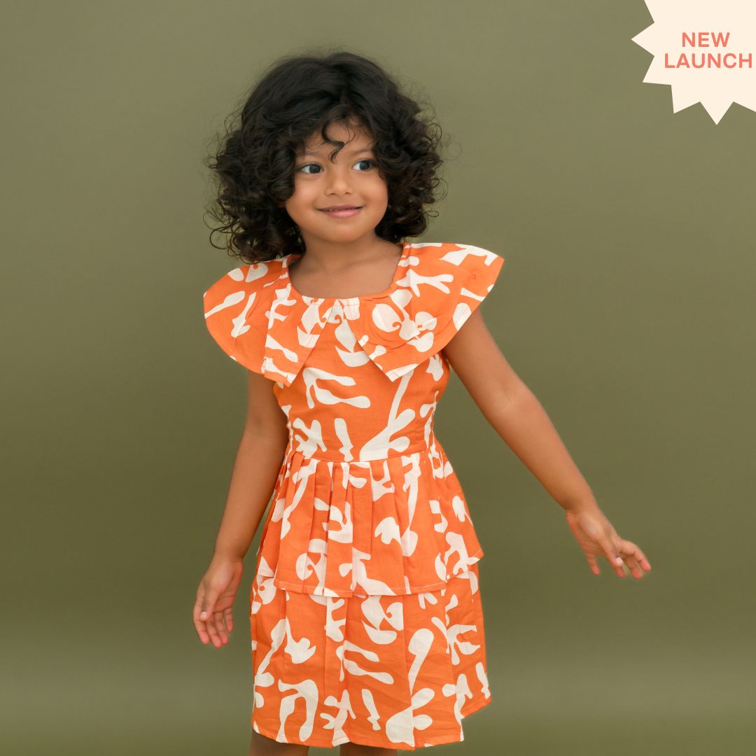 Stampscape - Mulmul Cotton Frill Frock