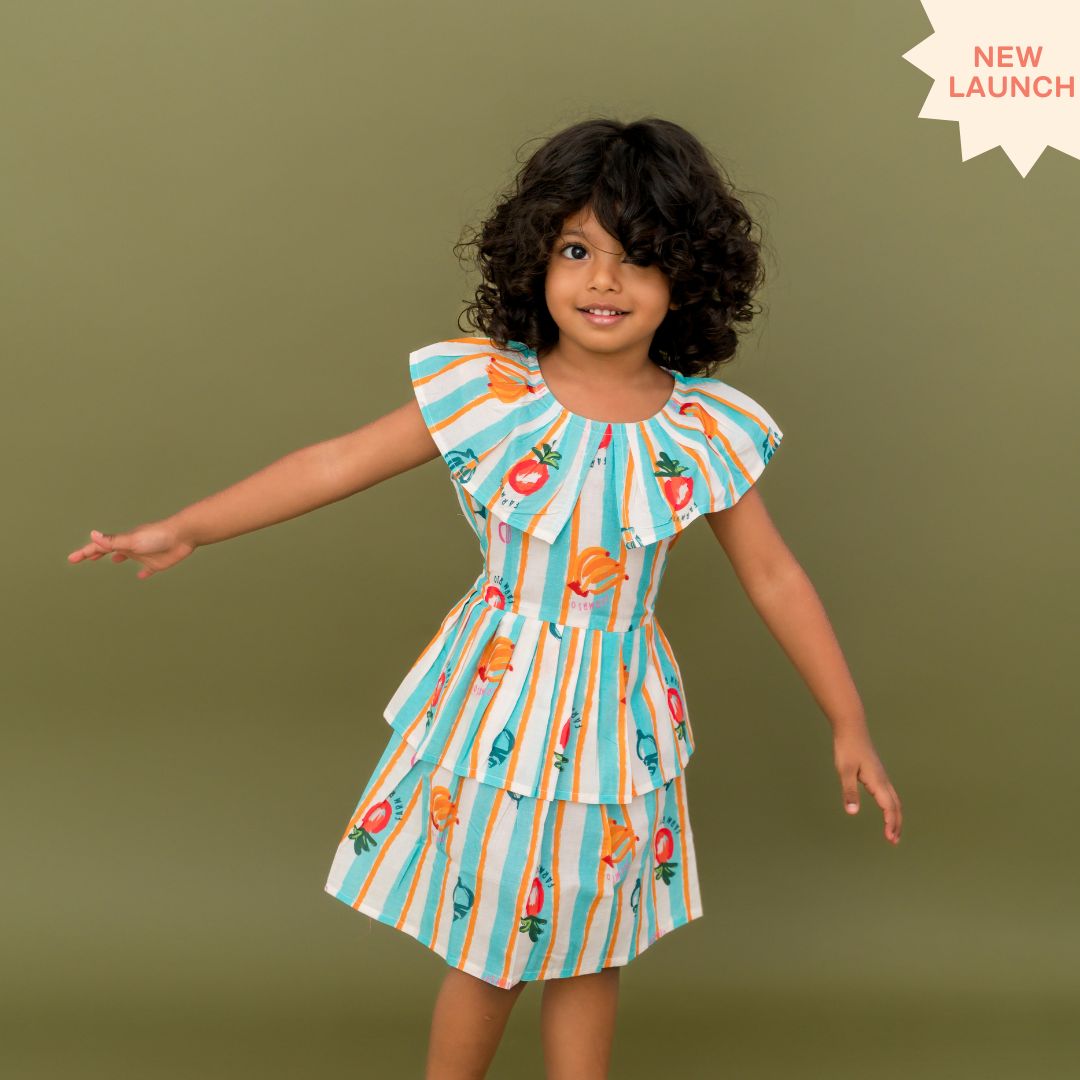 Stampscape - Mulmul Cotton Frill Frock
