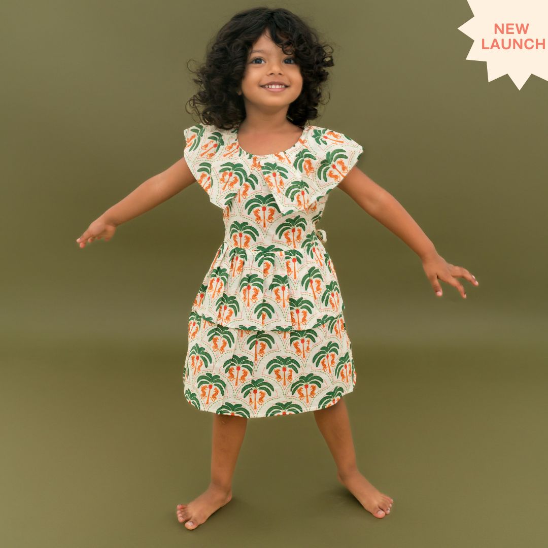 Stampscape - Mulmul Cotton Frill Frock