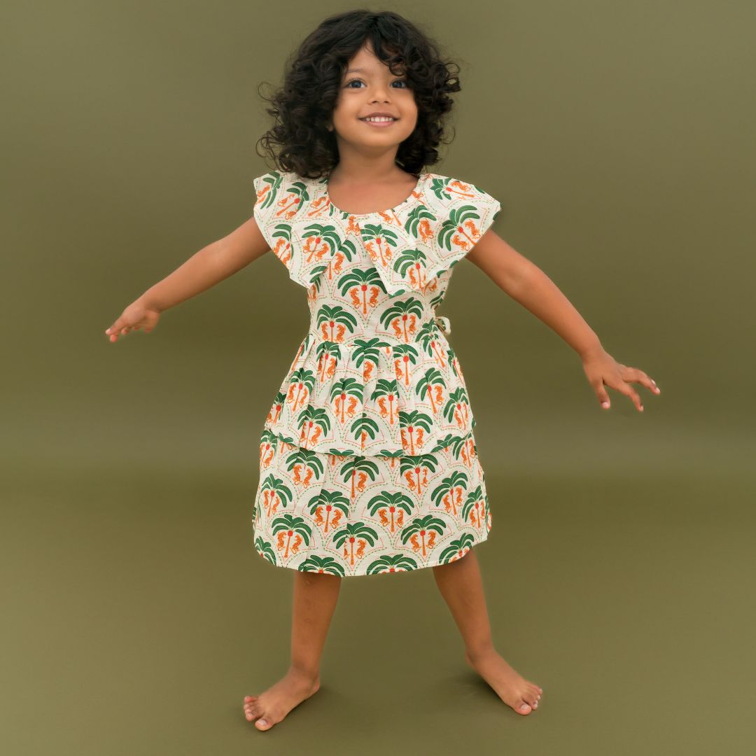 Stampscape - Mulmul Cotton Frill Frock