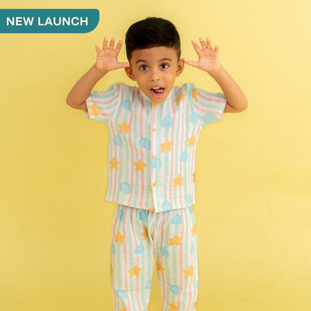 Flora Pixels - Muslin Sleep Suit for babies and kids (Unisex)