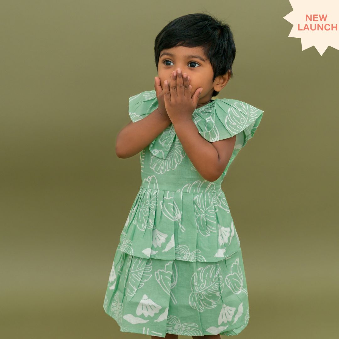 Stampscape - Mulmul Cotton Frill Frock