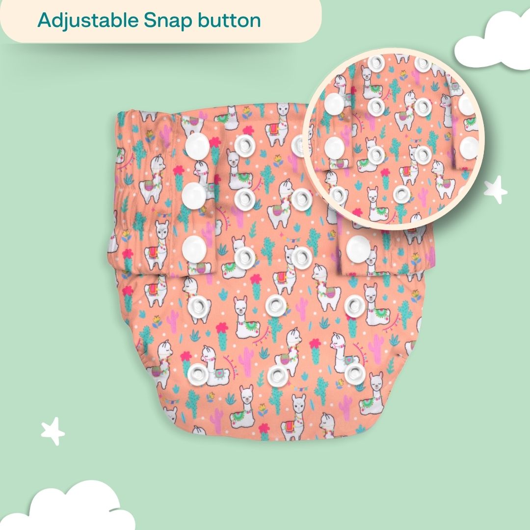 Ice Candy Newborn Cloth Diaper 2.0 with 1 cotton Insert (2 kg - 5 kg)