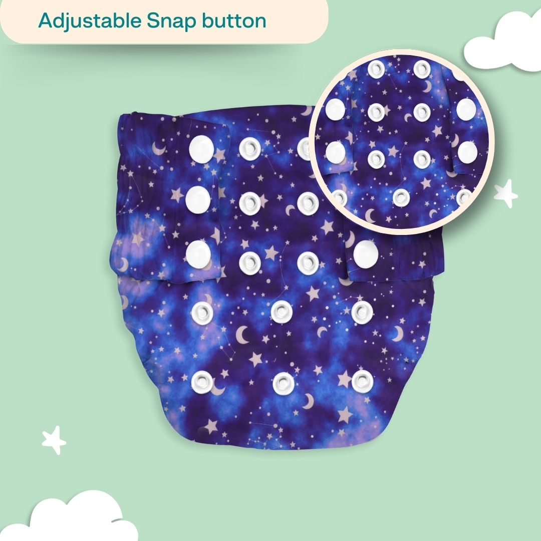 Ice Candy Newborn Cloth Diaper 2.0 with 1 cotton Insert (2 kg - 5 kg)