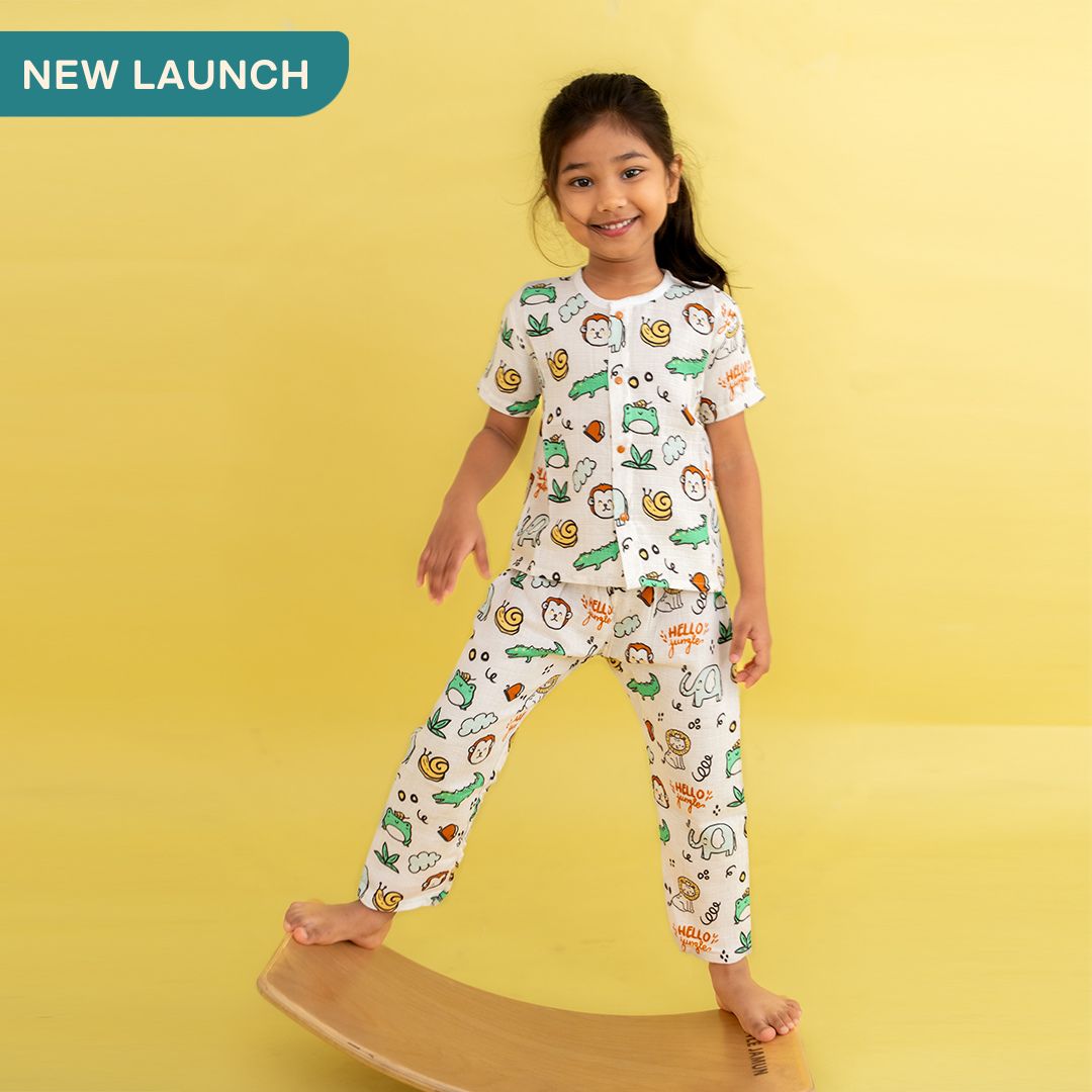 Spring Whispers - Muslin Sleep Suit for babies and kids (Unisex)