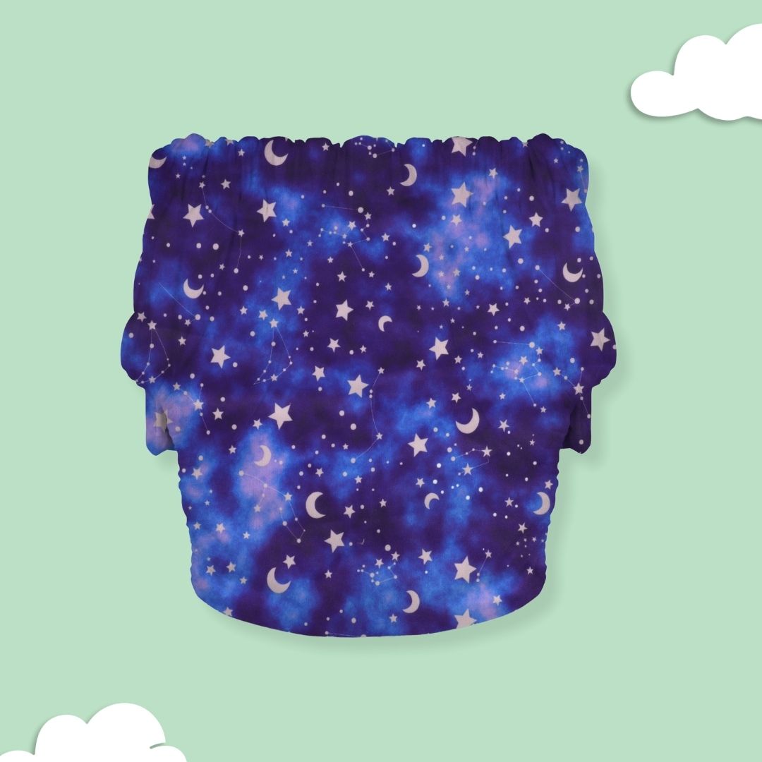 Indigo - Newborn Cloth Diaper 2.0 with 1 cotton Insert (2 kg - 5 kg)